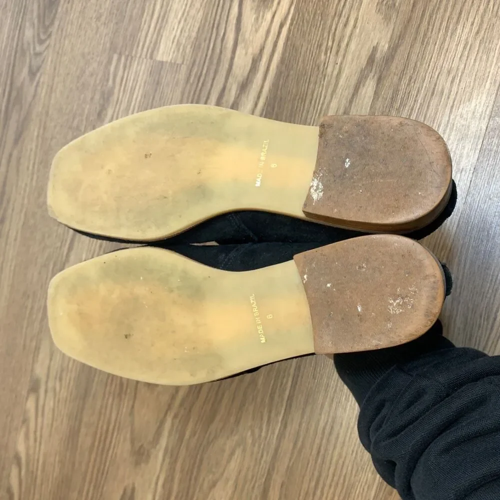 Bird of Flight Riley Ankle Shoes Women's Size 6 Suede‎ Leather Slip On Bootie